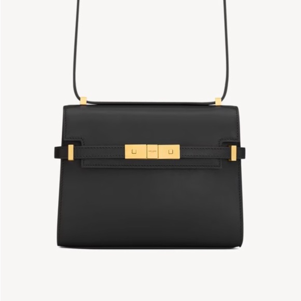 YSL SAINT LAURENT MANHATTAN MINI BAG 2024 - BLACK - BRAND NEW